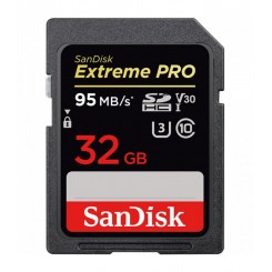 SanDisk 32GB Extreme PRO SDHC UHS-I V30 Memory Card - SDSDXXG-032G-GN4IN