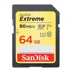 SanDisk 64GB Extreme UHS-I SDXC V30 Memory Card - SDSDXVE-064G-GNCIN