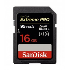 SanDisk 16GB Extreme Pro UHS-I SDHC U3 - SDSDXPA-016G