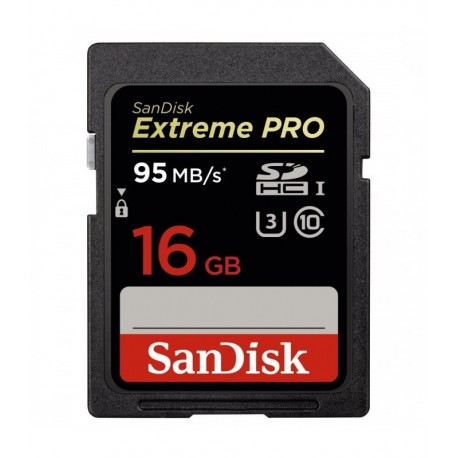 SanDisk 16GB Extreme Pro UHS-I SDHC U3 - SDSDXPA-016G