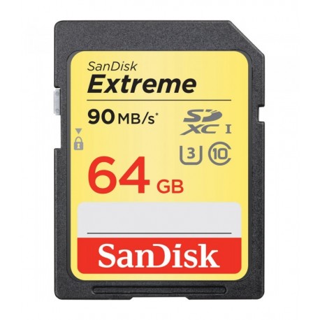 SanDisk 64GB Extreme UHS-I U3 SDXC - SDSDXNE-064G