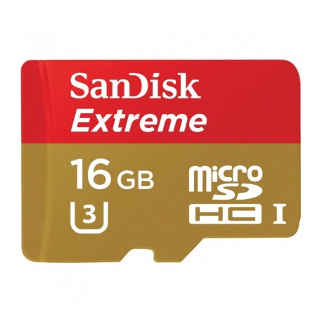 SanDisk 16GB Extreme UHS-I MicroSDHC (U3) - SDSQXNE-016G